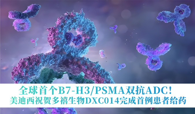 全球首个B7-H3/PSMA双抗ADC！不朽情缘mg官网：囟囔顳XC014完成首例患者给药